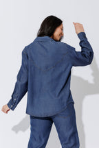 Dark Denim Cowboy Shirt Dark Denim