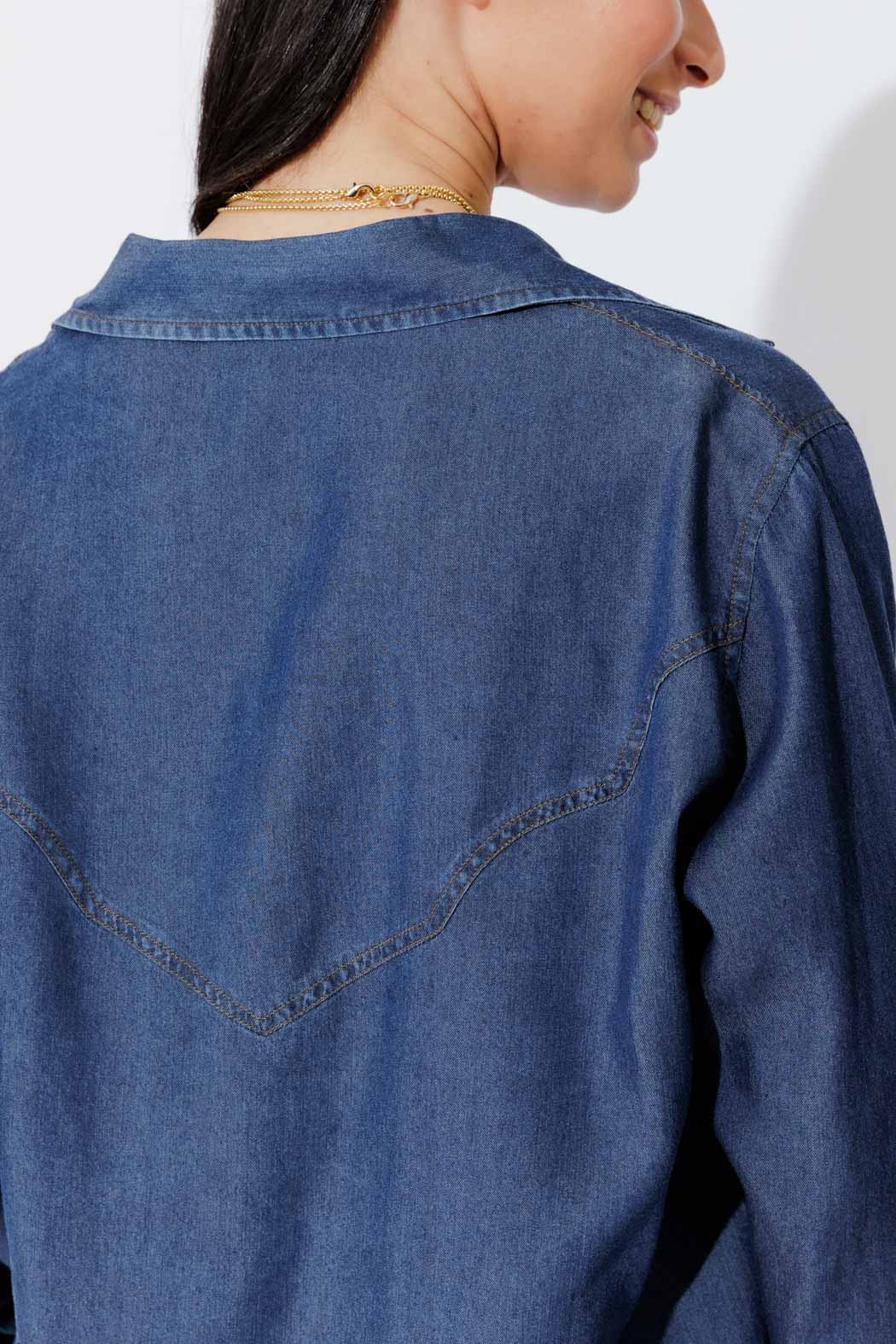 Dark Denim Cowboy Shirt Dark Denim