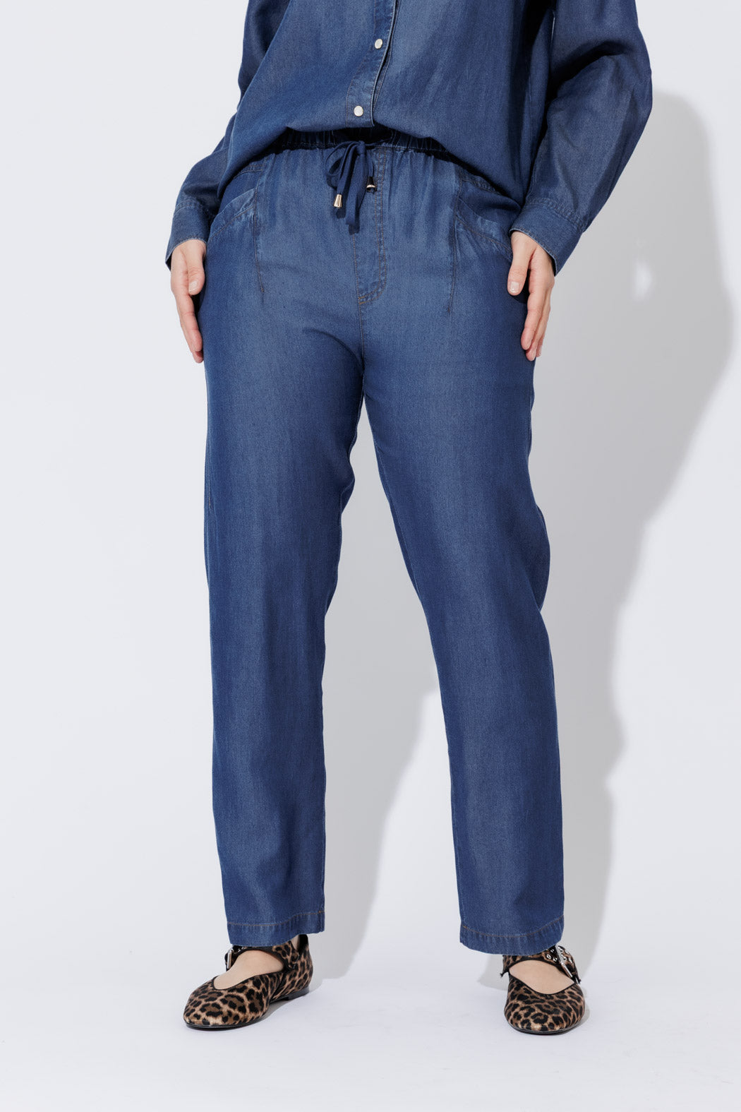 Dark Denim Tencel Dart Pant Dark Denim