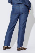 Dark Denim Tencel Dart Pant Dark Denim