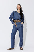 Dark Denim Cowboy Shirt Dark Denim
