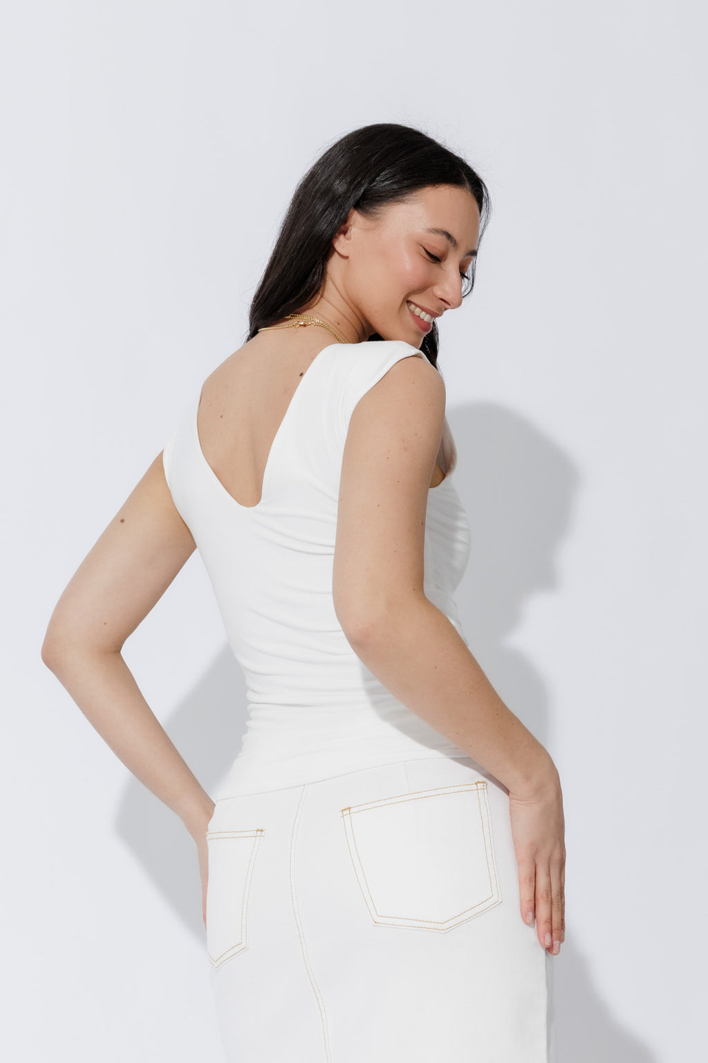 White Tencel Lust Cami