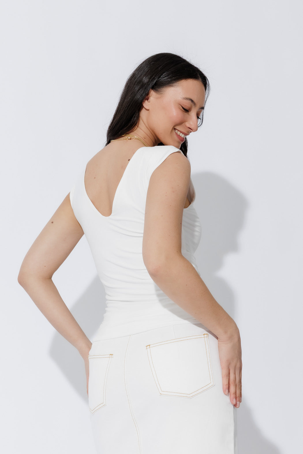 White Tencel Lust Cami