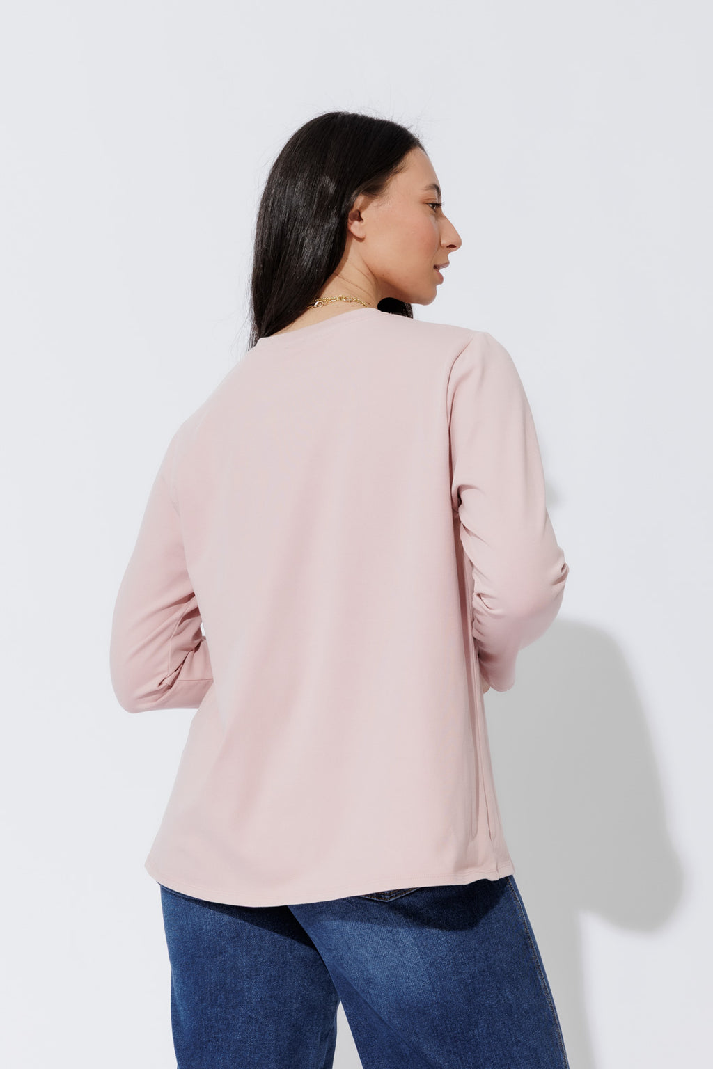 Pink Washed Cotton Band T-Shirt