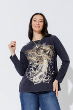 Navy Washed Cotton Street T-Shirt