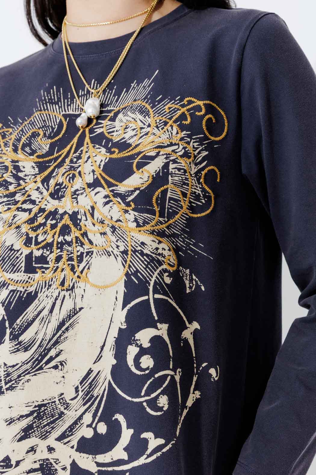 Navy Washed Cotton Street T-Shirt