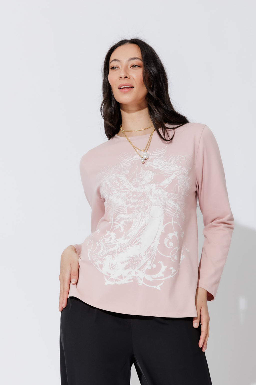 Pink Washed Cotton Street T-Shirt