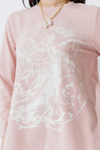 Pink Washed Cotton Street T-Shirt