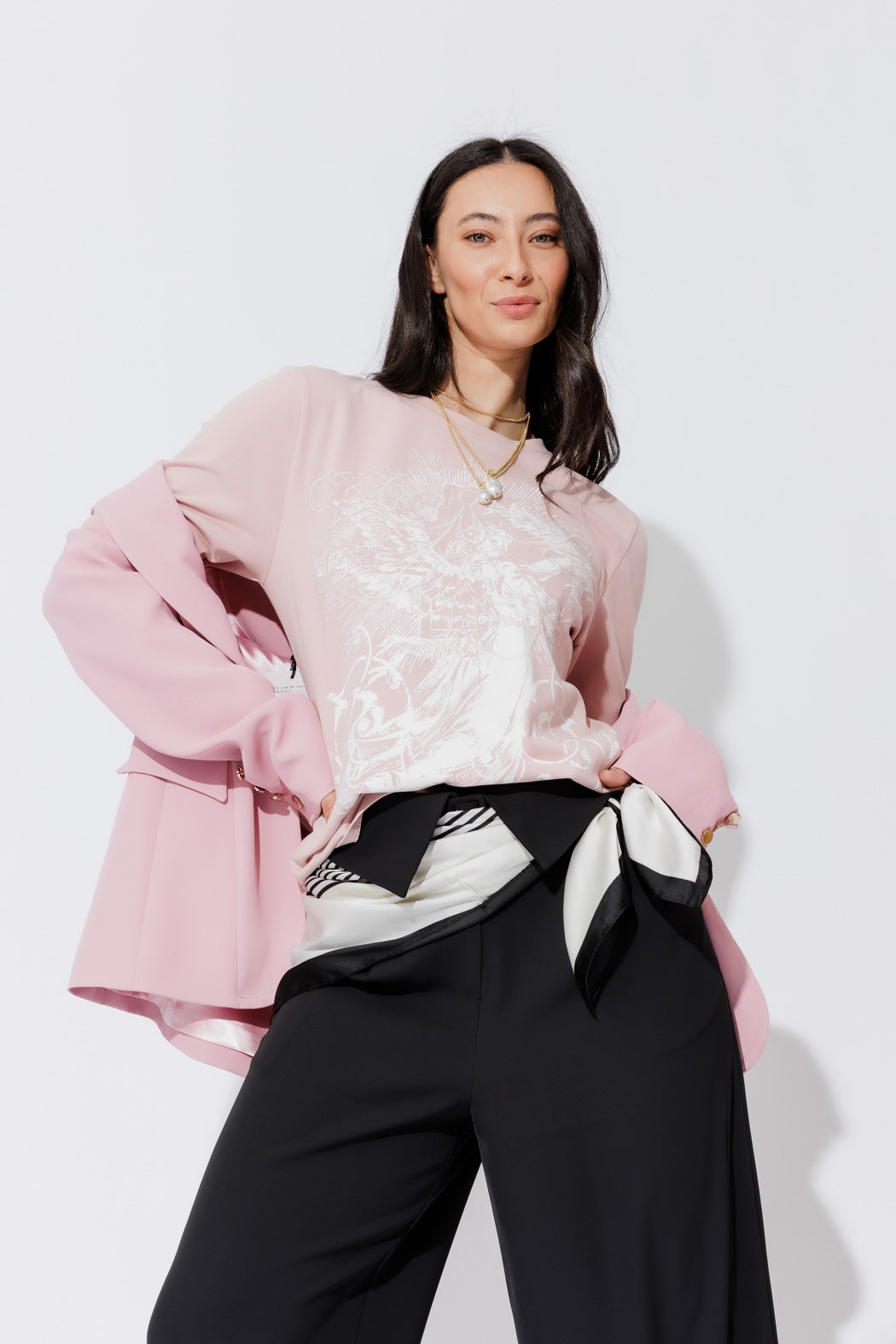 Pink Washed Cotton Street T-Shirt