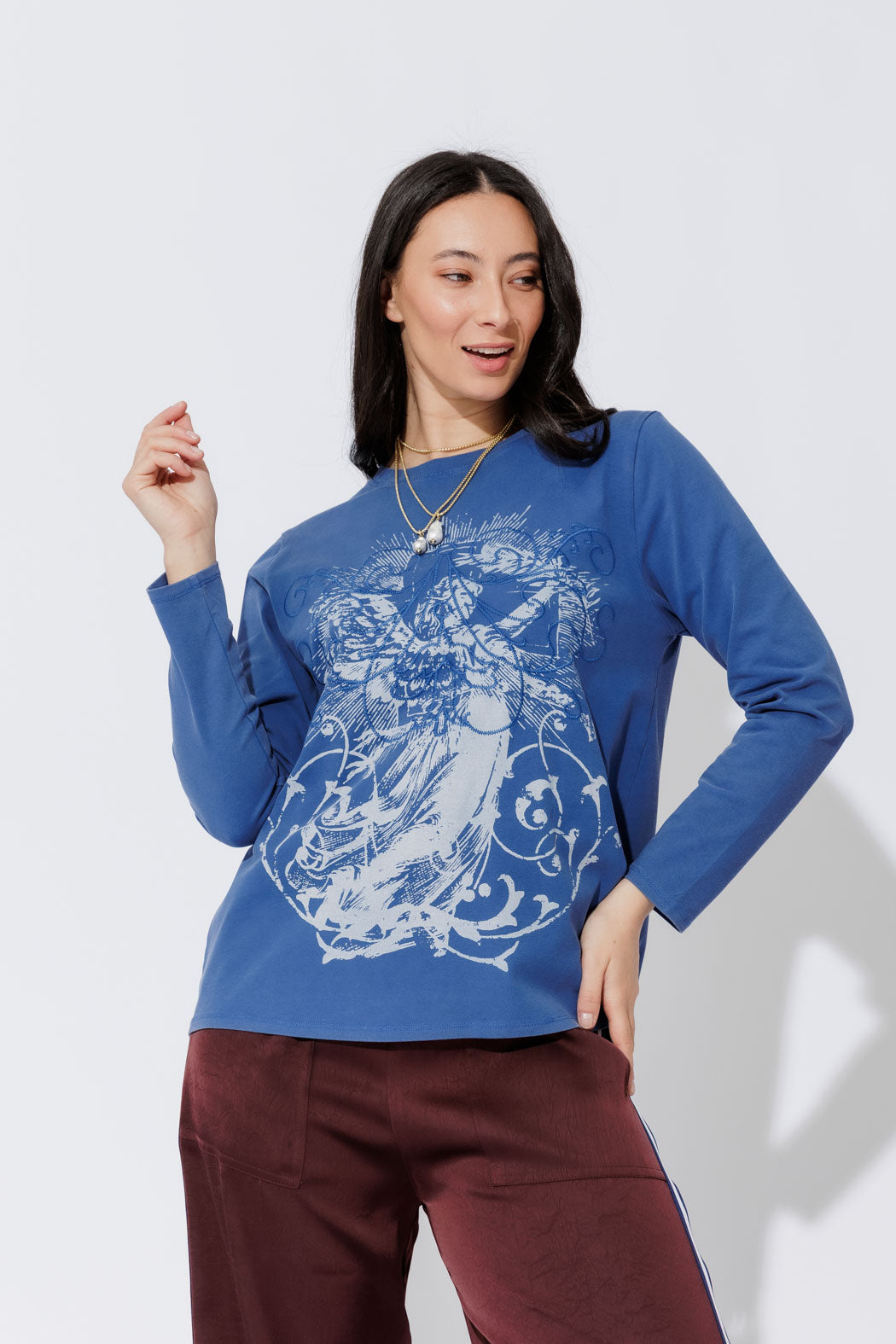Cobalt Washed Cotton Street T-Shirt