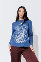 Cobalt Washed Cotton Street T-Shirt