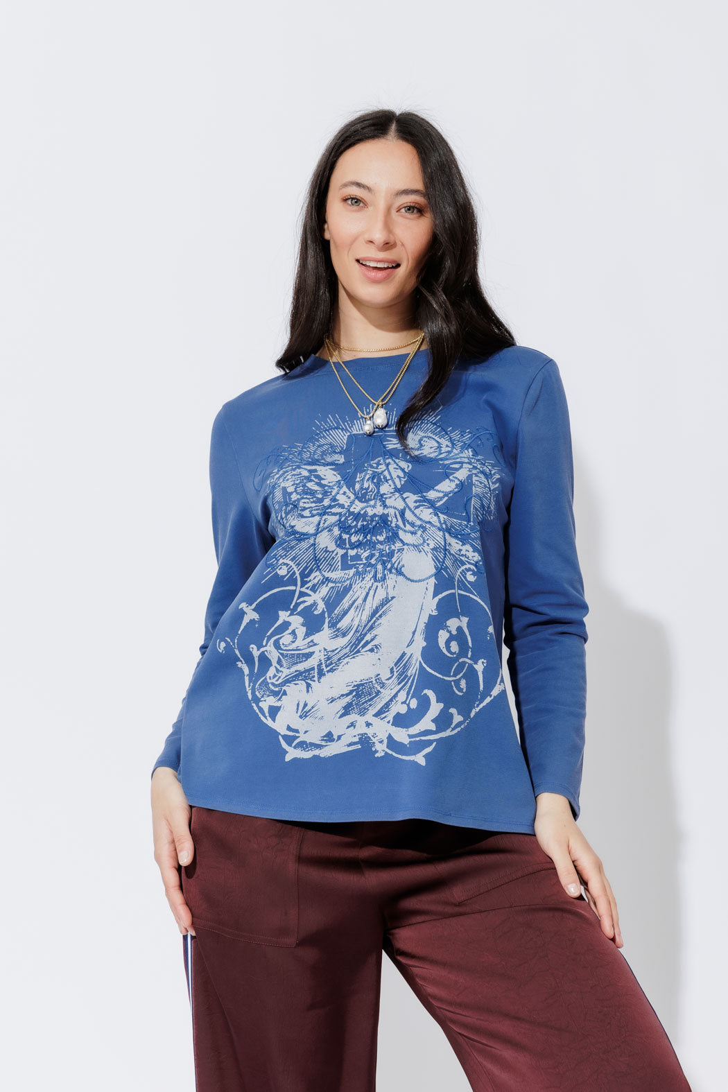 Cobalt Washed Cotton Street T-Shirt