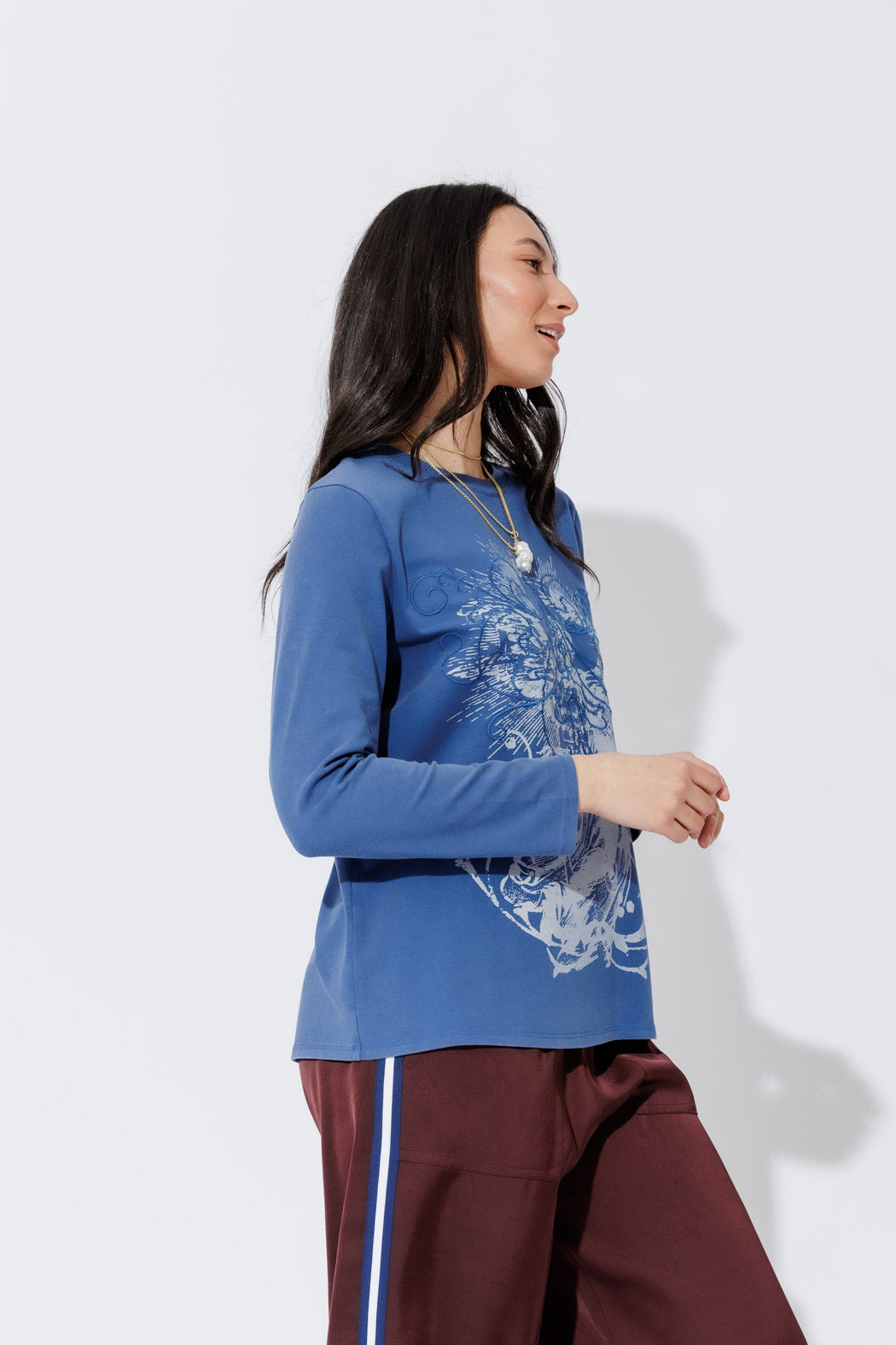 Cobalt Washed Cotton Street T-Shirt