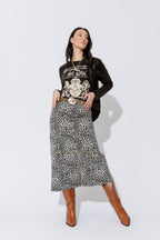 Charcoal Washed Cotton Band T-Shirt