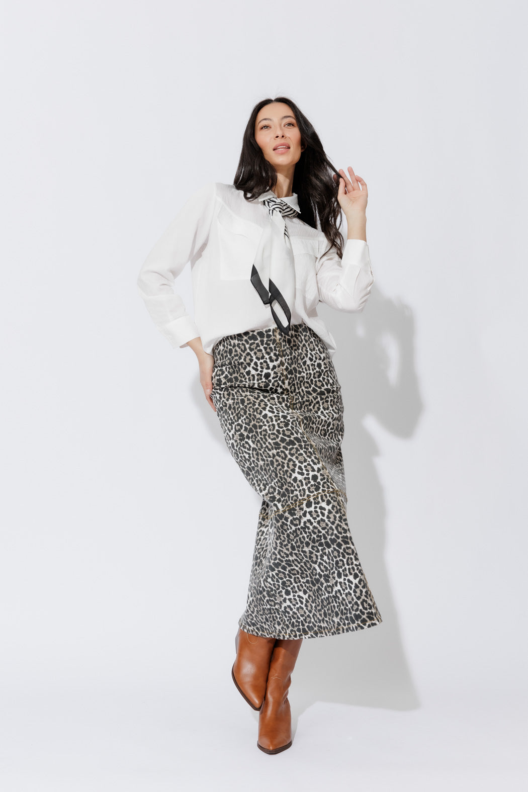 White Angle Pocket Shirt