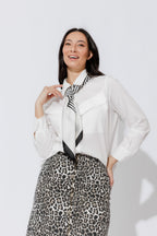 White Angle Pocket Shirt
