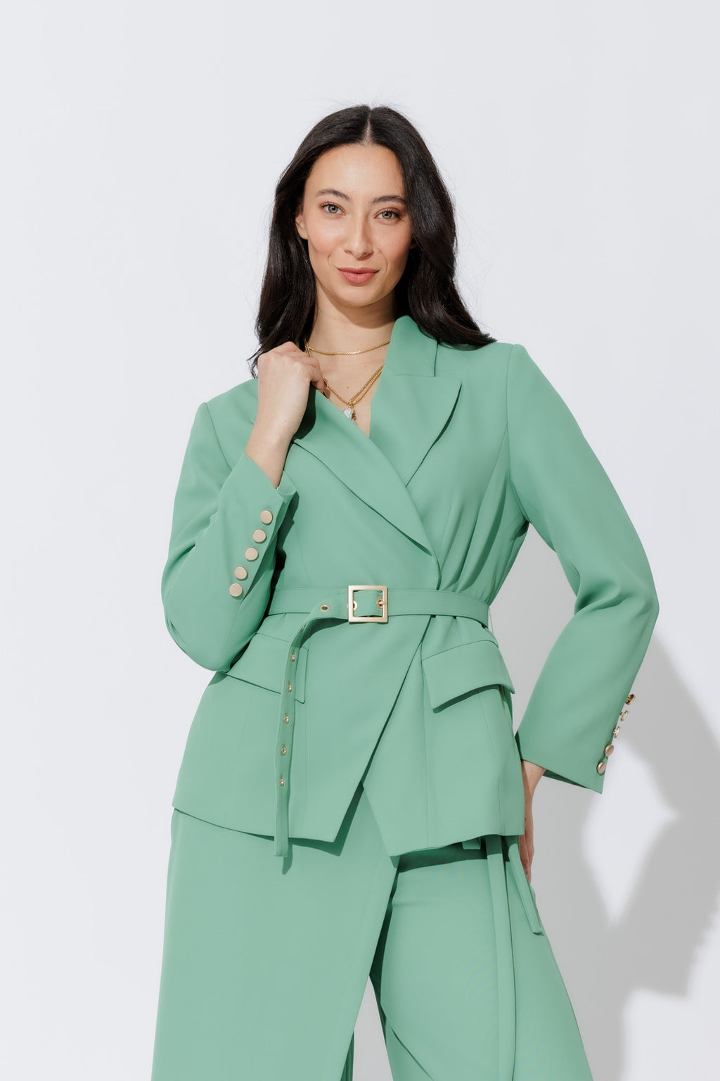 Mint Euro Belted Sisca Blazer