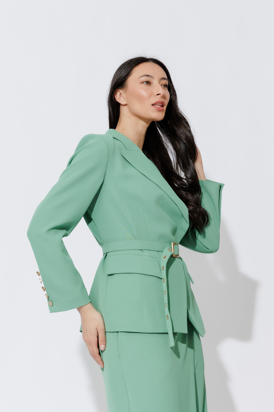 Mint Euro Belted Sisca Blazer