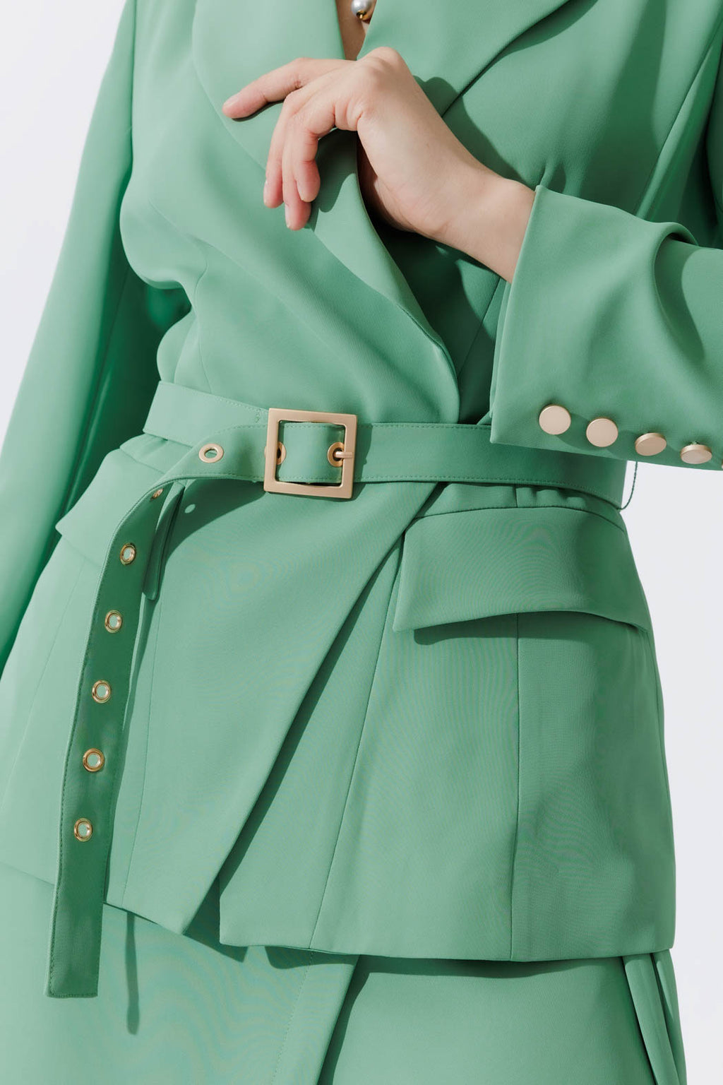 Mint Euro Belted Sisca Blazer