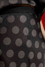 Black/Silver Metallic Bias Skirt