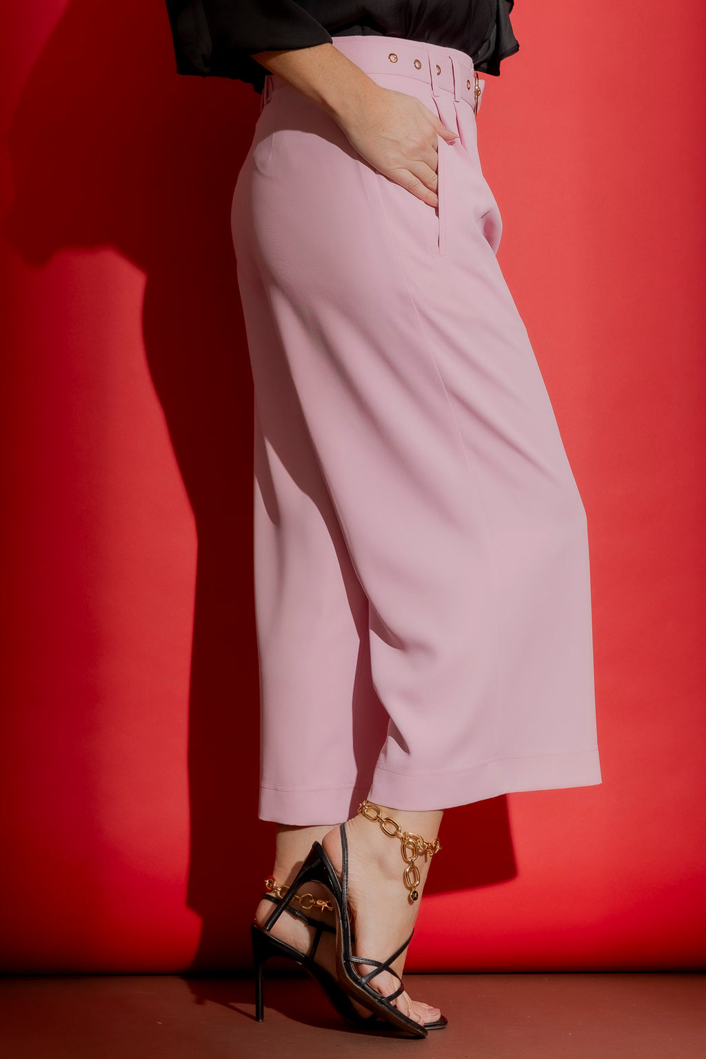 Sorbet Pink Cleo Ankle Pants Pink