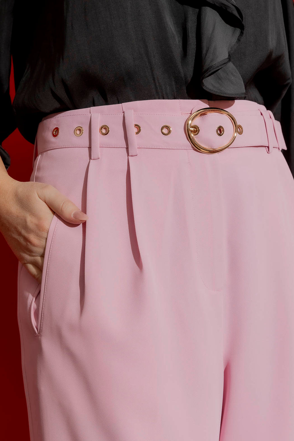 Sorbet Pink Cleo Ankle Pants Pink