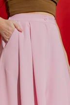 Sorbet Pink Euro Cropped Culotte Pink