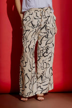 Cream/Black Classic Cargo Culottes