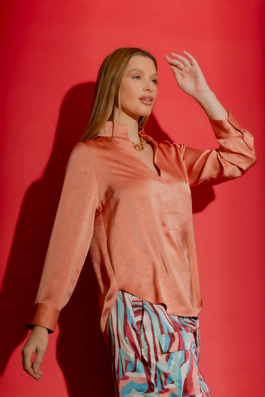 Sienna Silky Milan Blogger Shirt