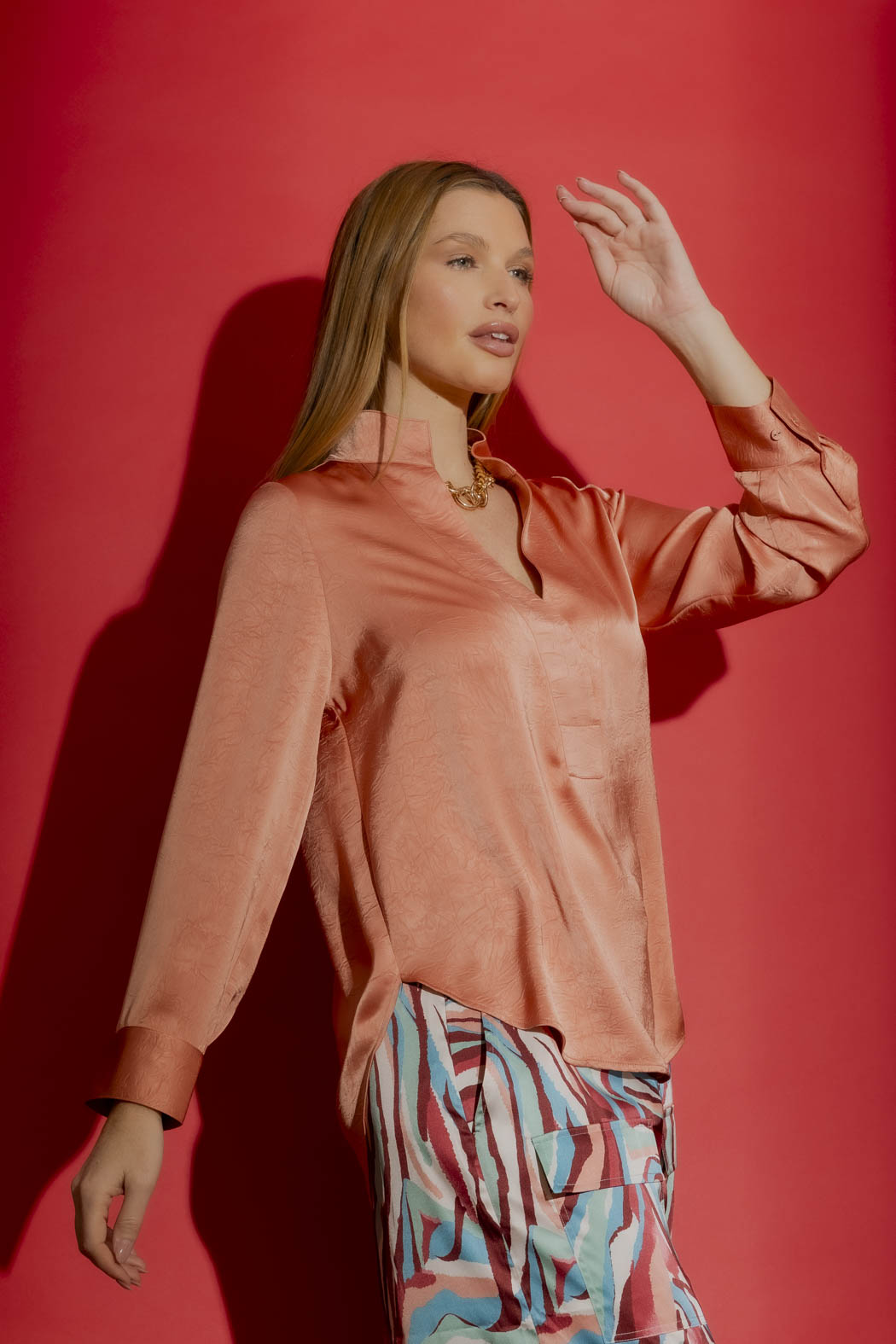 Sienna Silky Milan Blogger Shirt