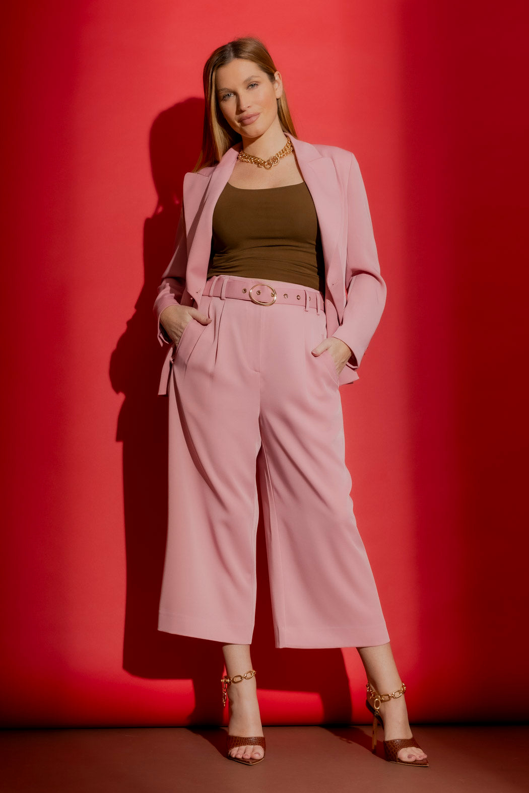 Pink Keyhole Sisca Blazer