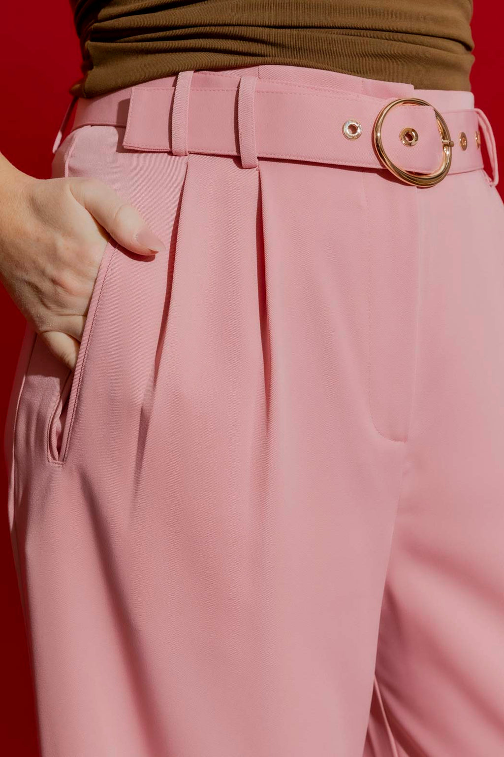 Pink Cleo Ankle Pant