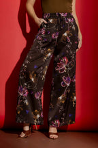 Chocolate Floral Cargo Pants Chocolate Floral