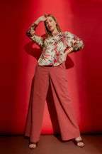 Rouge Sandwashed Linen Cleo Pant