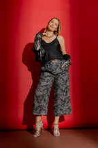 Black Studded Bias Cami