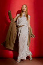 Oyster Pull On Pleat Pant