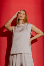 Oyster Cowl Neck Top