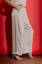 Oyster Pull On Pleat Pant