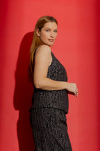 Black Embellished Vest