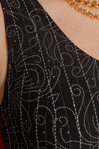 Black Embellished Vest