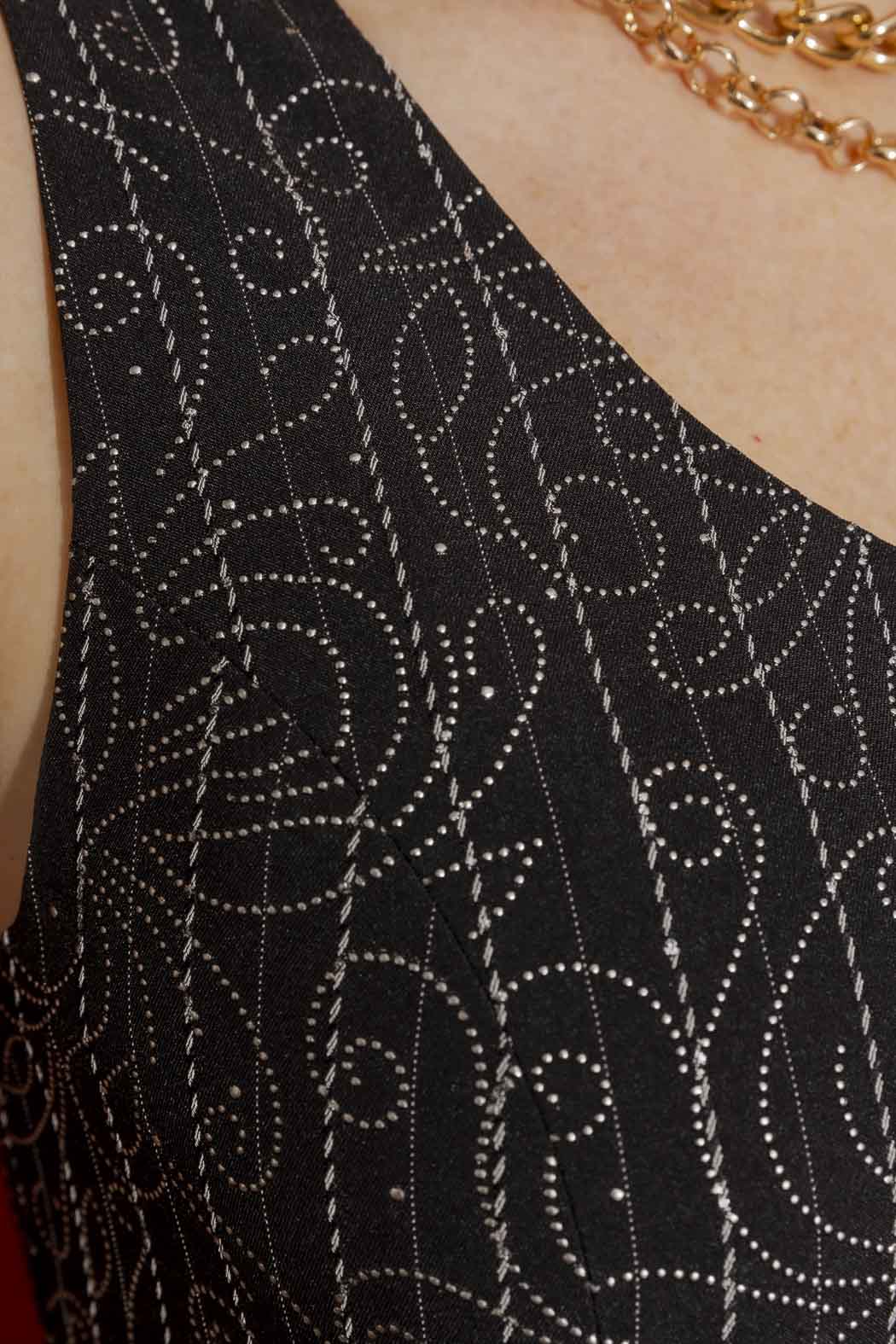 Black Embellished Vest