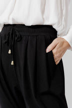 Black Luxe Street Pant