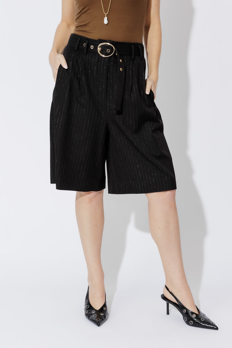 Black Lurex Cleo Short