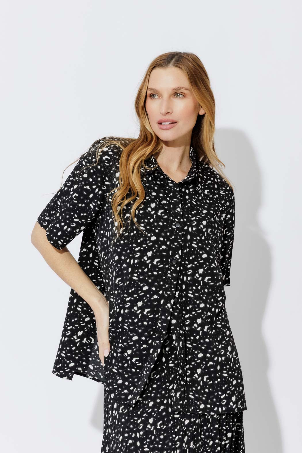 Black Silky Lottie Shirt