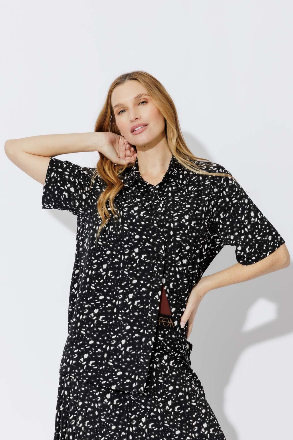 Black Silky Lottie Shirt