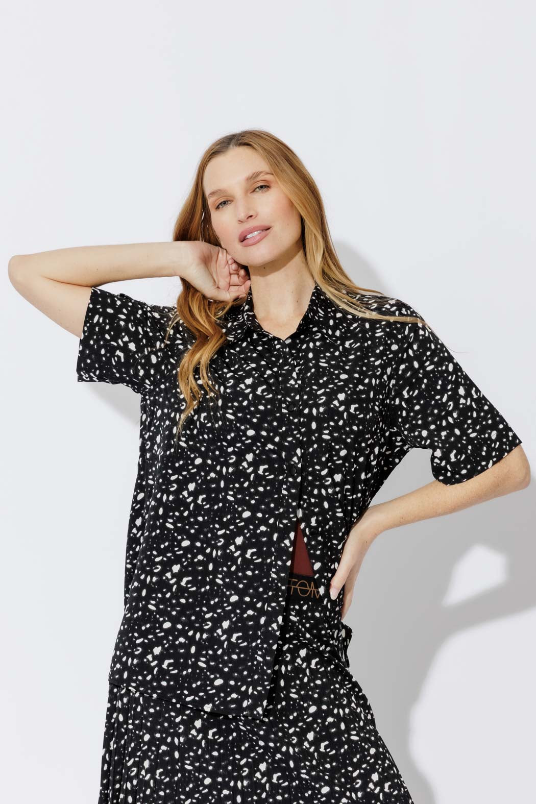 Black Silky Lottie Shirt