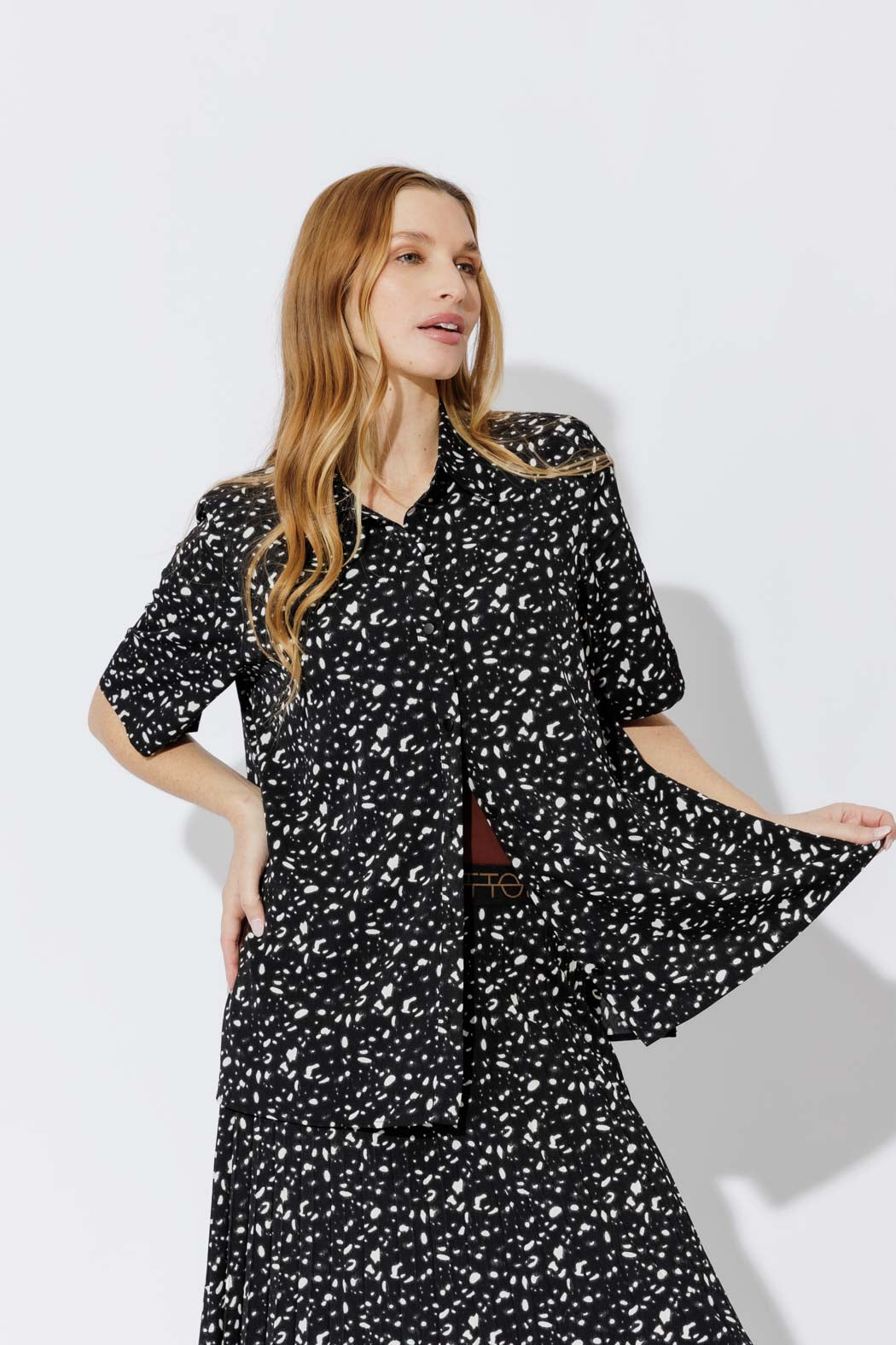 Black Silky Lottie Shirt