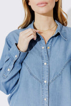 Mid Denim Cowboy Shirt Mid Denim