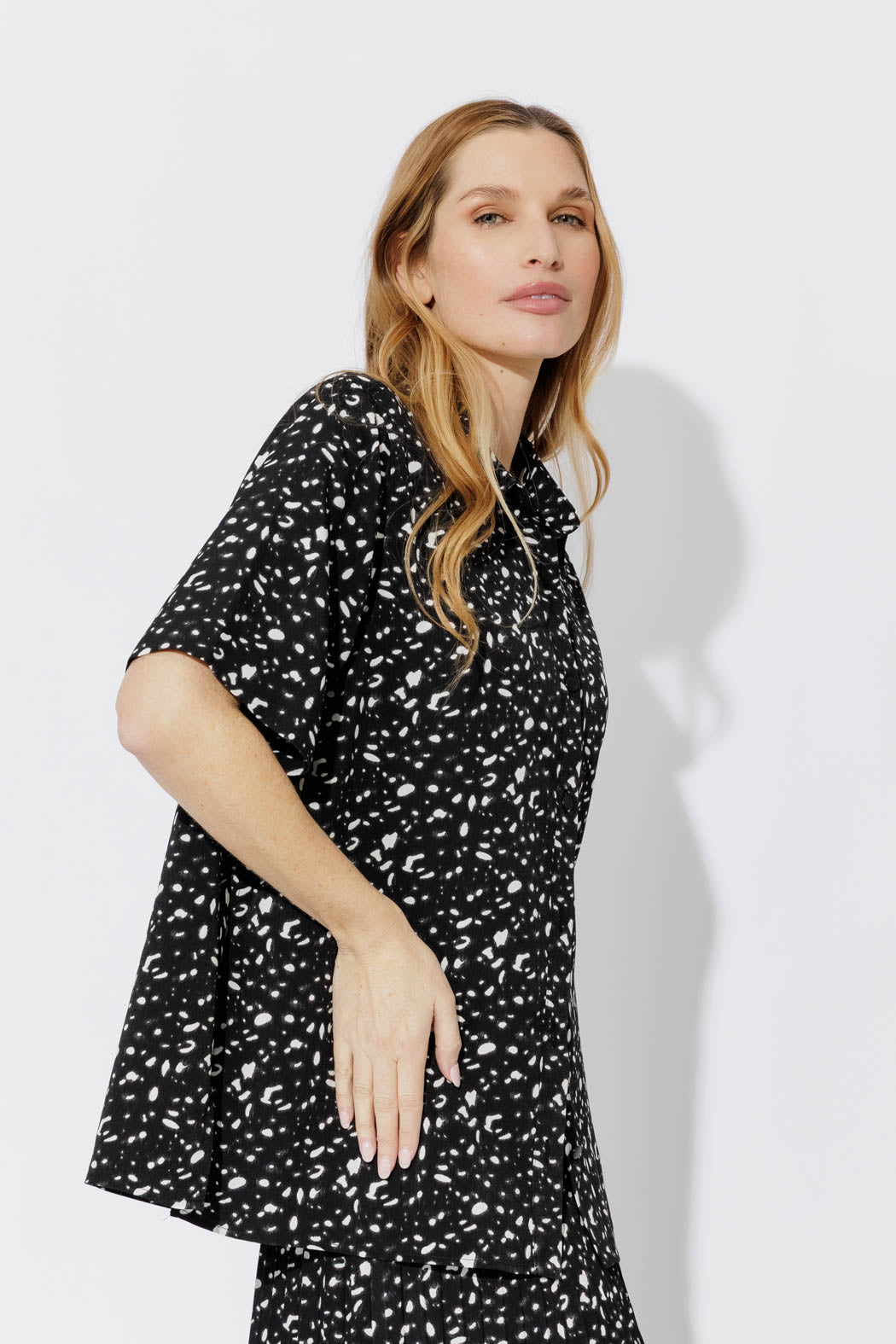 Black Silky Lottie Shirt