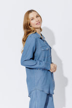Mid Denim Tencel Vintage Shirt